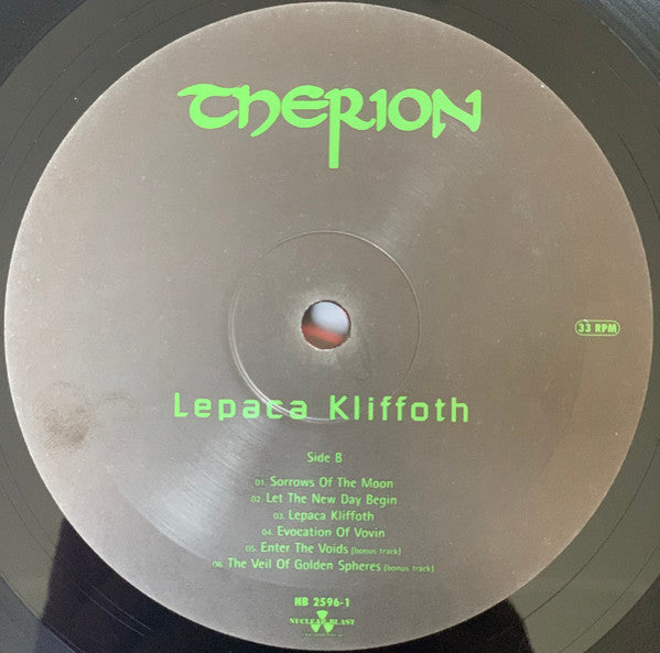 Therion : Lepaca Kliffoth (LP, Album, Ltd, RE)