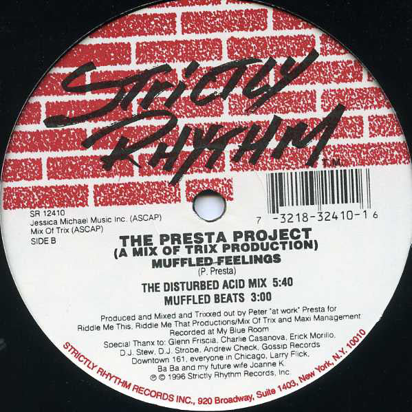 The Presta Project : Get Up / Muffled Feelings (12")