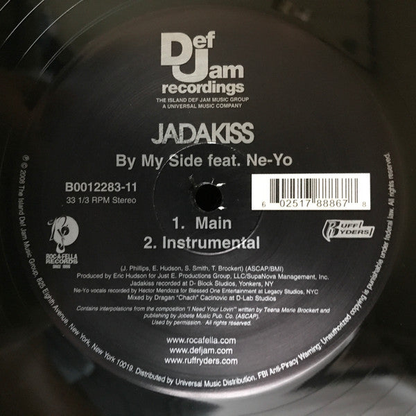 Jadakiss Feat. Ne-Yo : By My Side (12", Single)