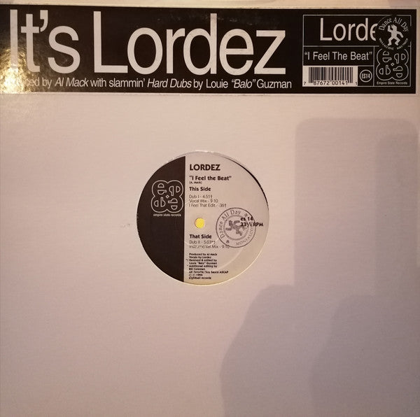 Lordez : I Feel The Beat (12")