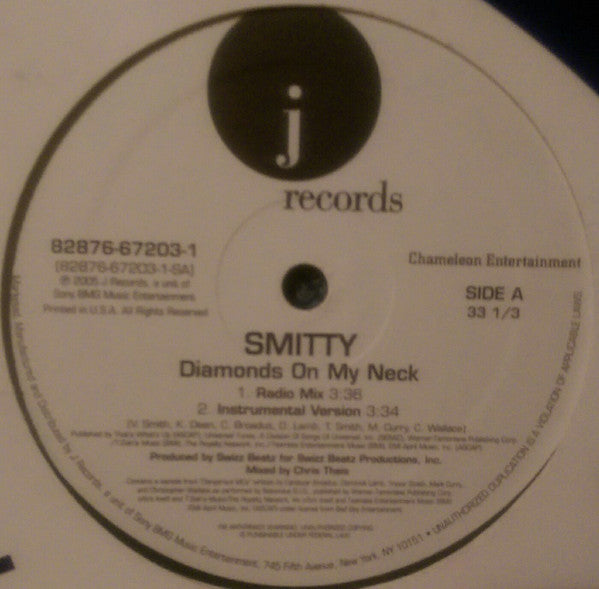 Smitty (7) : Diamonds On My Neck (12")
