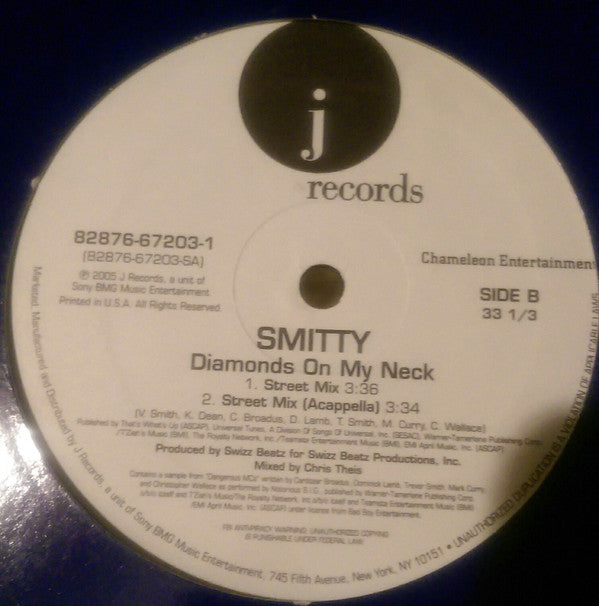 Smitty (7) : Diamonds On My Neck (12")