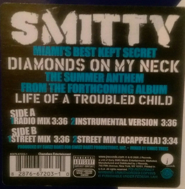 Smitty (7) : Diamonds On My Neck (12")