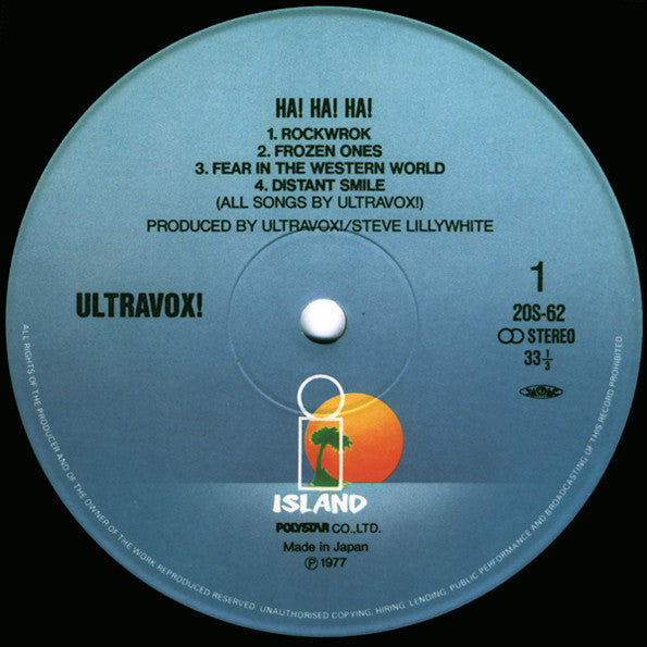 Ultravox : Ha!-Ha!-Ha! (LP, Album, RE)