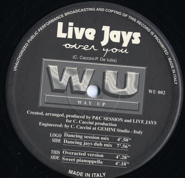 Live Jays : Over You (12")