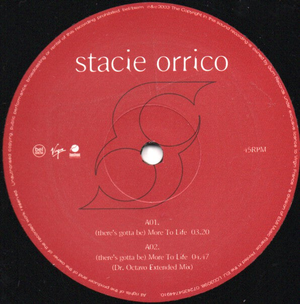 Stacie Orrico : (There's Gotta Be) More To Life (12")