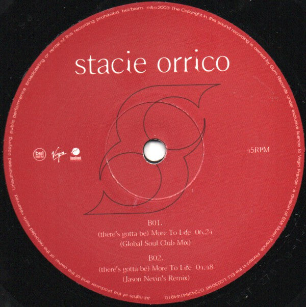 Stacie Orrico : (There's Gotta Be) More To Life (12")