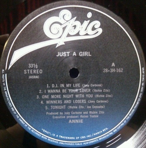 Annie (6) : Just A Girl (LP, Album)