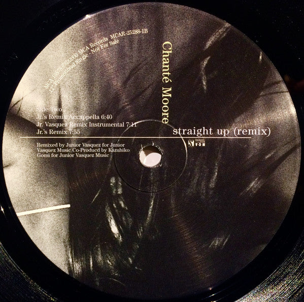 Chanté Moore : Straight Up (Remixes) (12", Promo)
