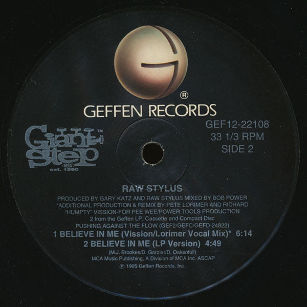 Raw Stylus : Believe In Me (12")