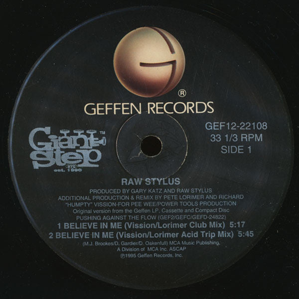 Raw Stylus : Believe In Me (12")
