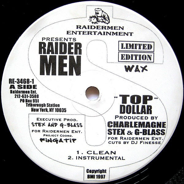 Raidermen : Top Dollar / Strategy (12", Ltd)