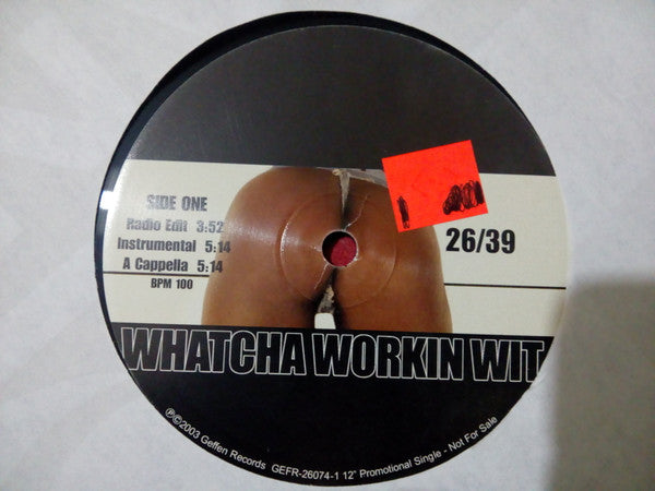 Bosstown : Whatcha Workin Wit (12", Promo)