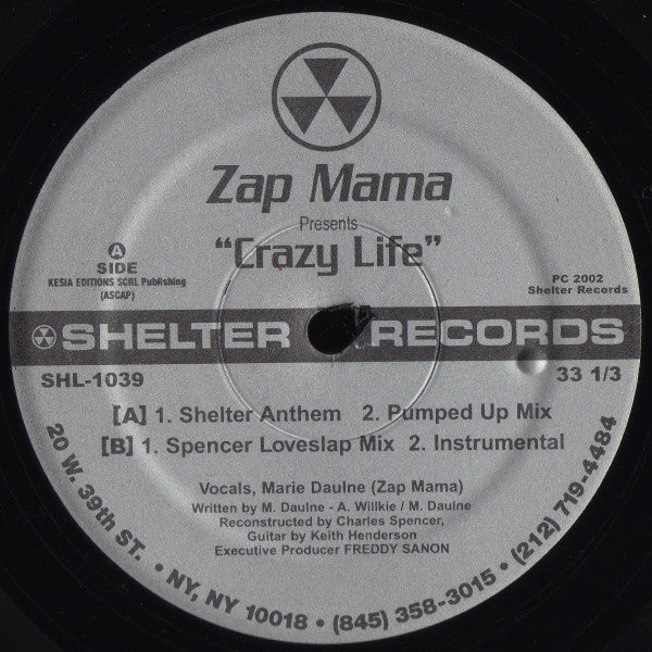 Zap Mama : Crazy Life (12")
