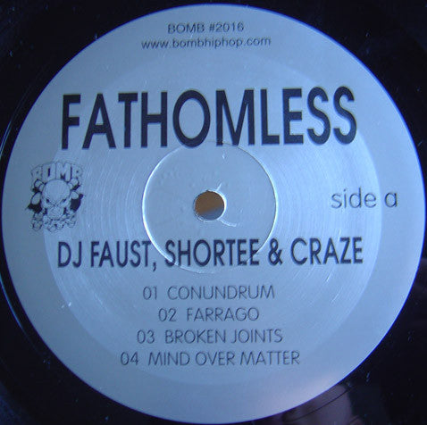 DJ Faust, Shortee & DJ Craze : Fathomless (12", EP, Ltd)