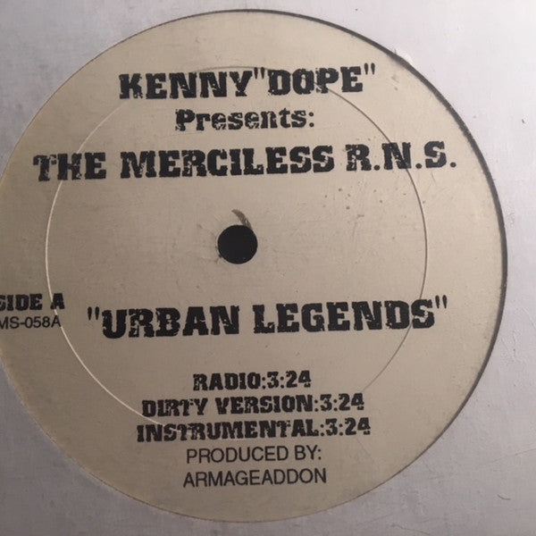 Kenny "Dope" Gonzalez Presents: The Merciless R.N.S. : Urban Legends (12", Single)