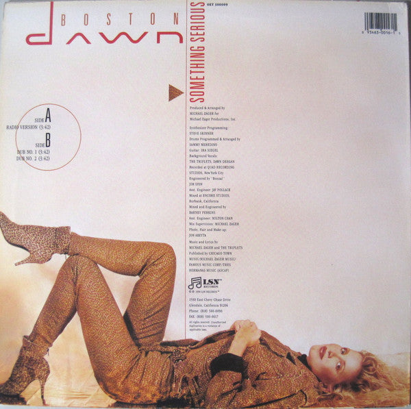 Boston Dawn : Something Serious (12", Whi)