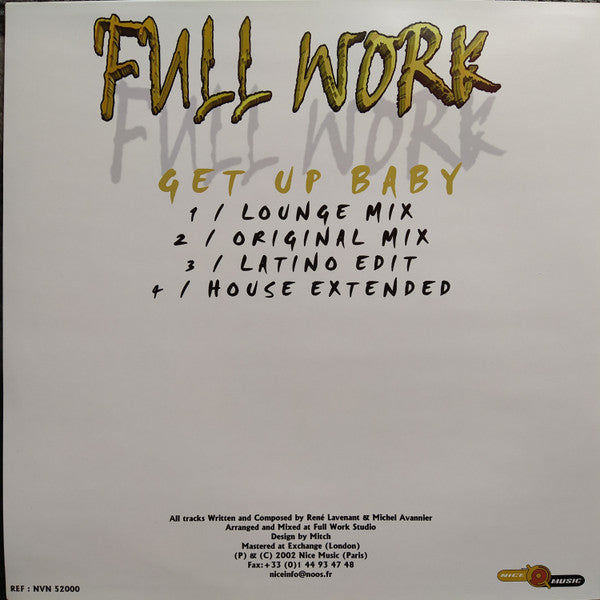 Full Work : Get Up Baby (12")