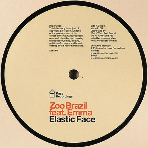 Zoo Brazil feat. Emma Holmgren : Elastic Face (12")