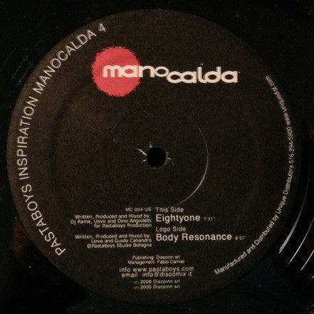 Pastaboys : Manocalda 4 (12")