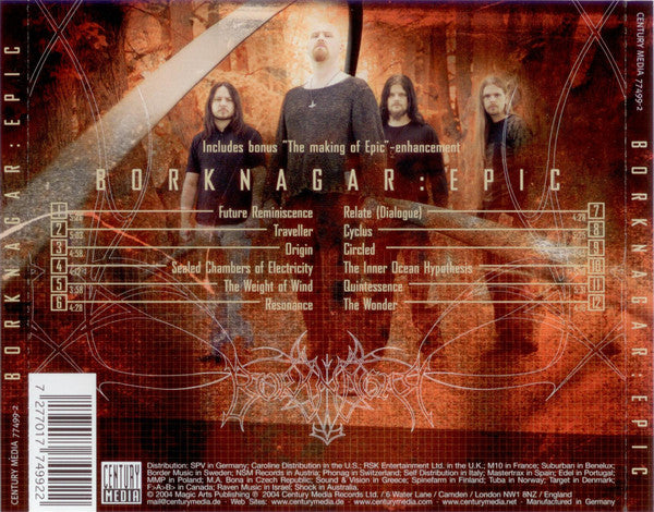 Borknagar : Epic (CD, Album, Enh, Ltd, O-C)
