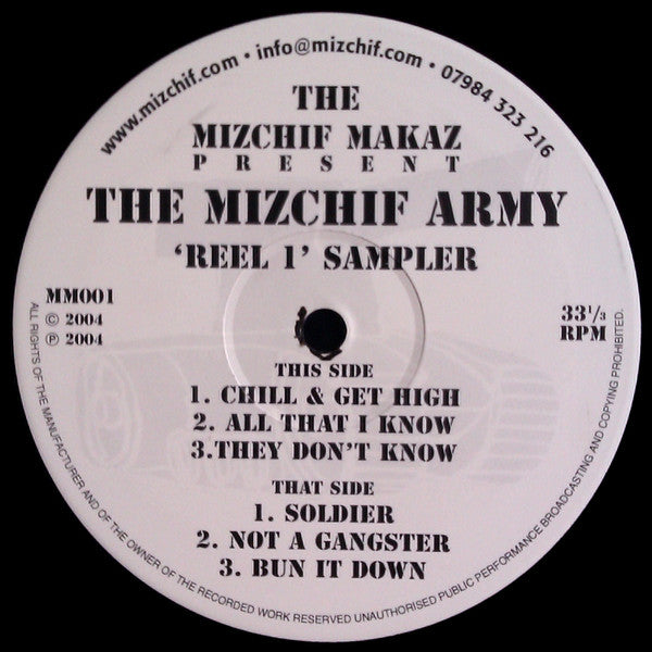 Mizchif Makaz : Present The Mizchif Army 'Reel 1' Sampler (12", Promo, Smplr)