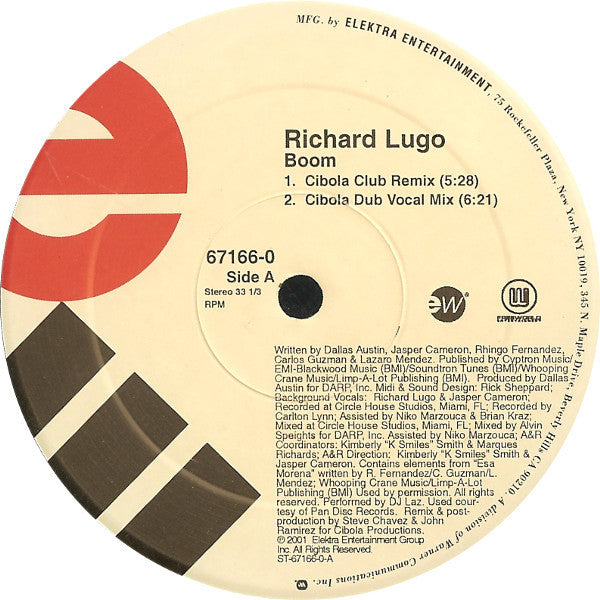 Richard Lugo : Boom (12")