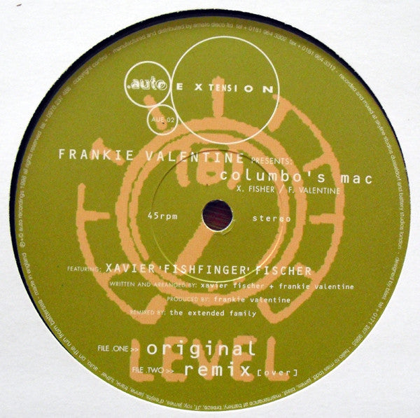 Frankie Valentine : Columbo's Mac (12")
