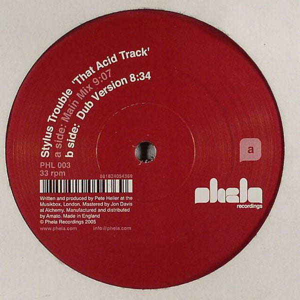 Stylus Trouble : That Acid Track (12")