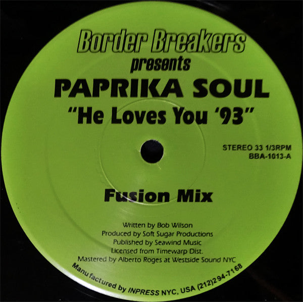 Paprika Soul : He Loves You '93 (12")