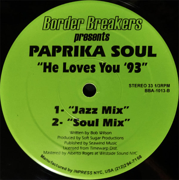 Paprika Soul : He Loves You '93 (12")