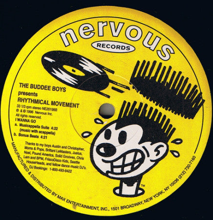 Buddee Boys Presents Rhythmical Movement : I Wanna Go (12")