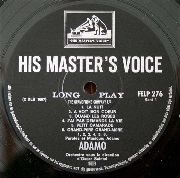 Adamo : Adamo Volume 2 (LP, Album)