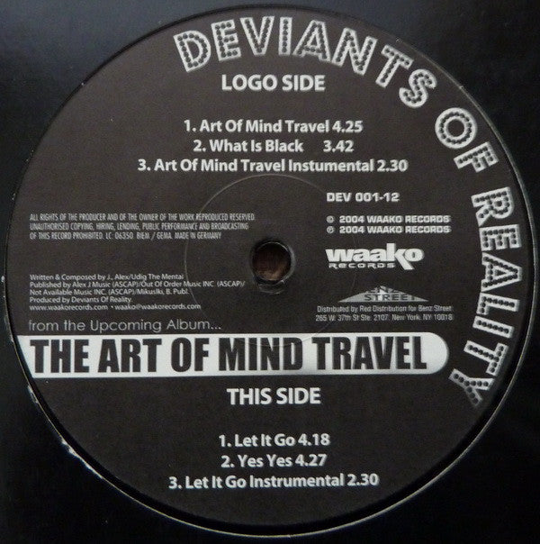 Deviants Of Reality : The Art Of Mind Travel (12")