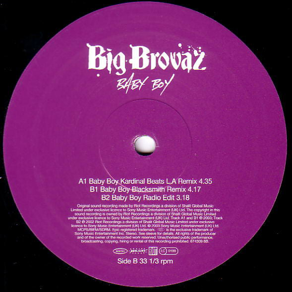 Big Brovaz : Baby Boy (12")