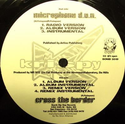 Krispy 3 : Microphone D.O.N. / Cross The Border (12")