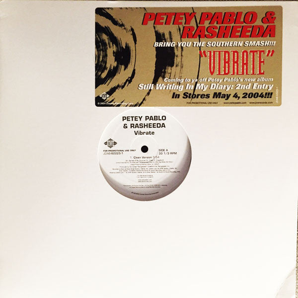 Petey Pablo & Rasheeda (2) : Vibrate (12", Promo)