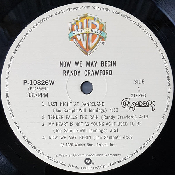Randy Crawford : Now We May Begin (LP, Album)