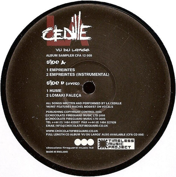 La Cedille : Vu Du Large (Album Sampler) (12")