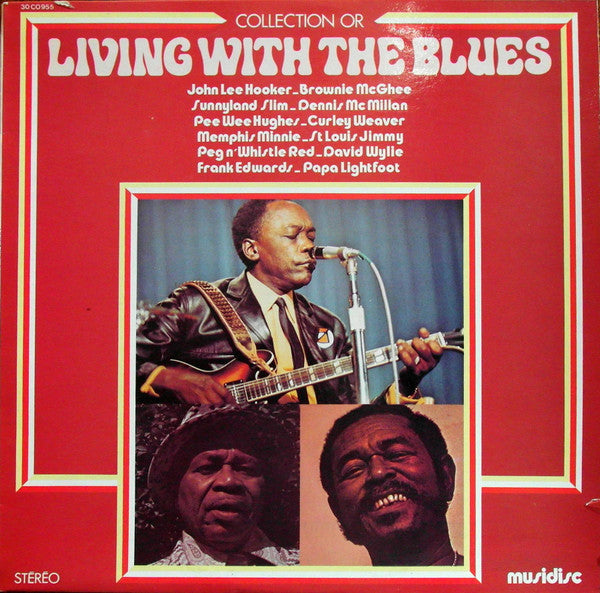 Various : Living With The Blues (LP, Comp, RE)