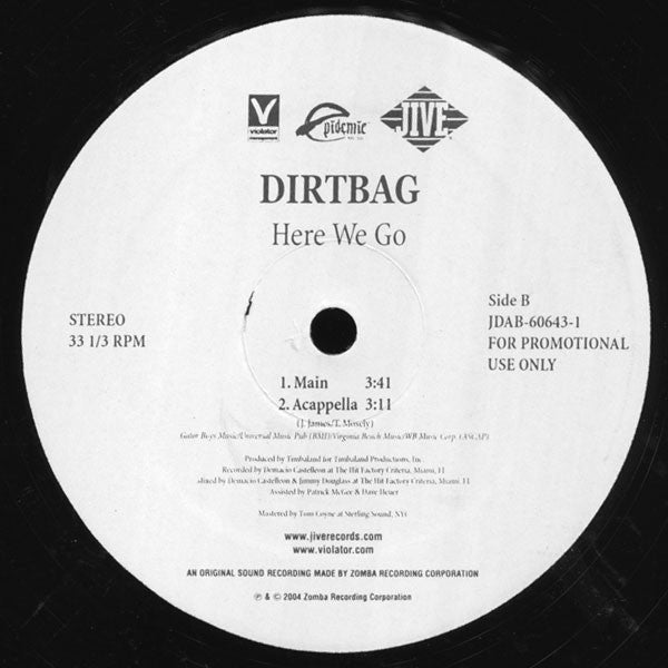 Dirtbag : Here We Go (12", Promo)