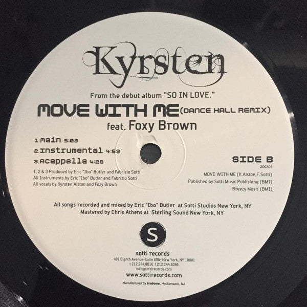 Kyrsten Feat. Foxy Brown : Move With Me (12")