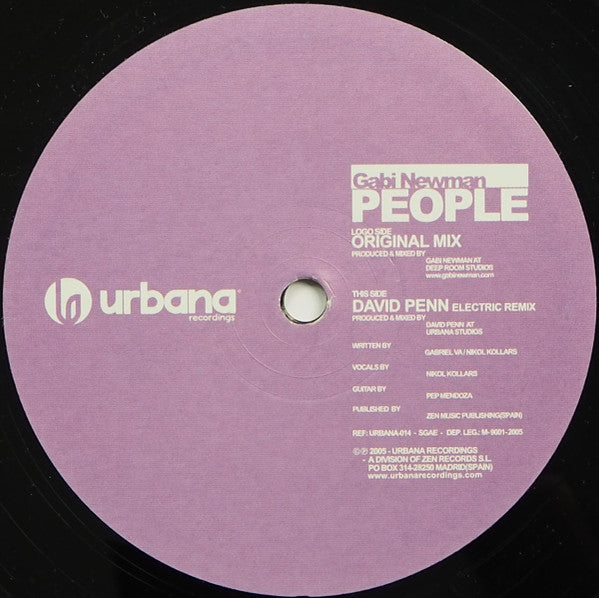 Gabi Newman : People (12")