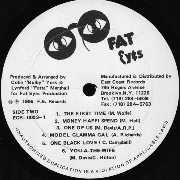 Various : East Coast Meets Fat Eyes (LP, Comp)