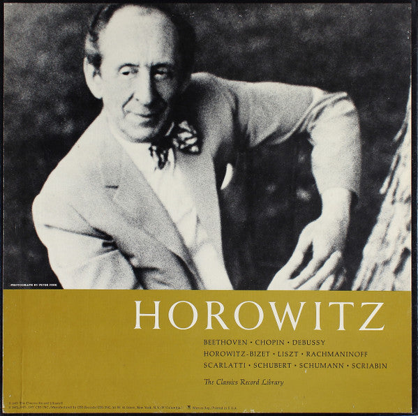 Vladimir Horowitz : Beethoven â€?Chopin â€?Debussy â€?Horowitz-Bizet â€?Liszt â€?Rachmaninoff â€?Scarlatti â€?Schubert â€?Schumann â€?Scriabin (4xLP, Comp, Club + Box)