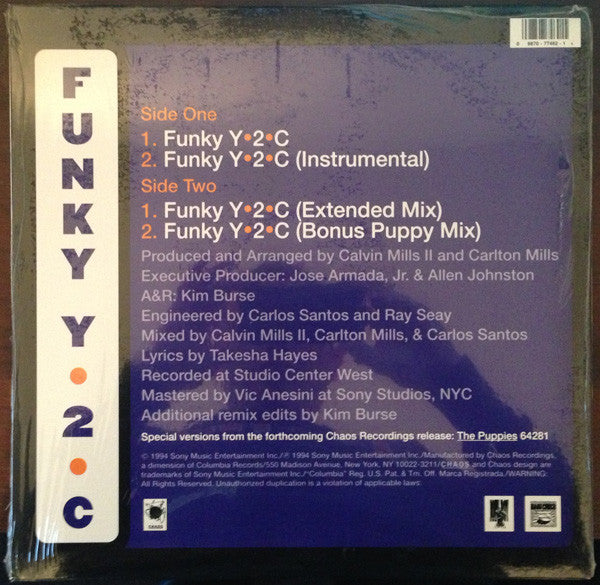 The Puppies : Funky Y-2-C (12")