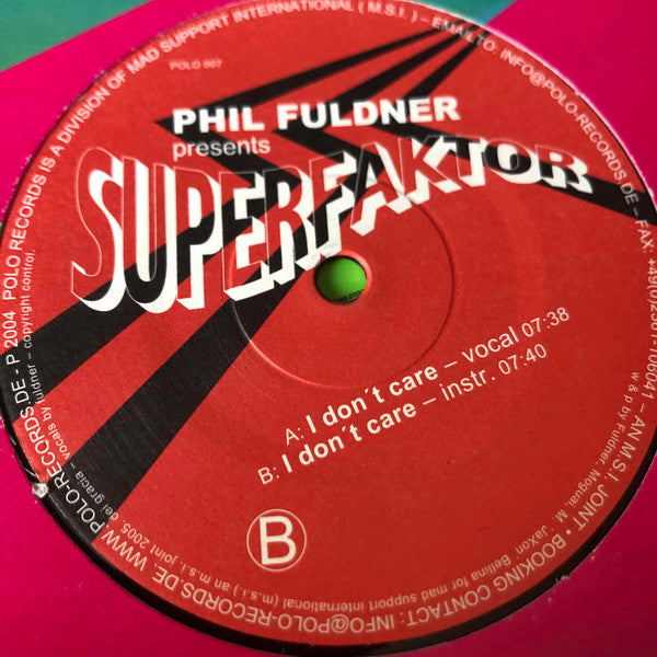 Superfaktor : I Don't Care (12")
