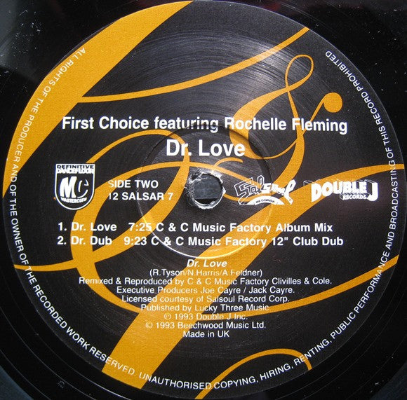 First Choice Featuring Rochelle Fleming : Dr. Love (The C & C Remixes) (12")