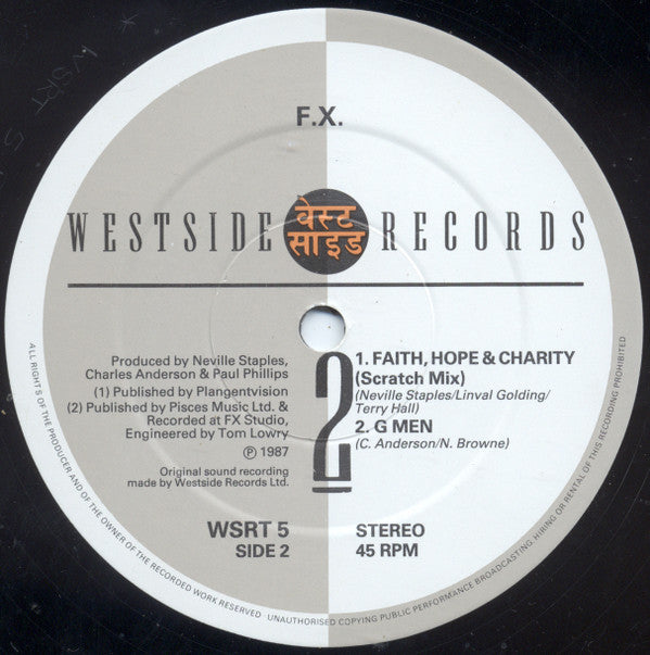 FX : Faith, Hope & Charity (12")