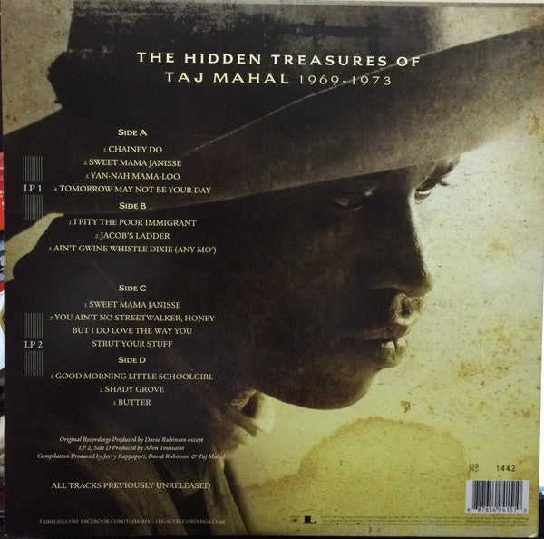 Taj Mahal : The Hidden Treasures Of Taj Mahal (1969-1973) (2xLP, Album, RSD, Ltd, Num)